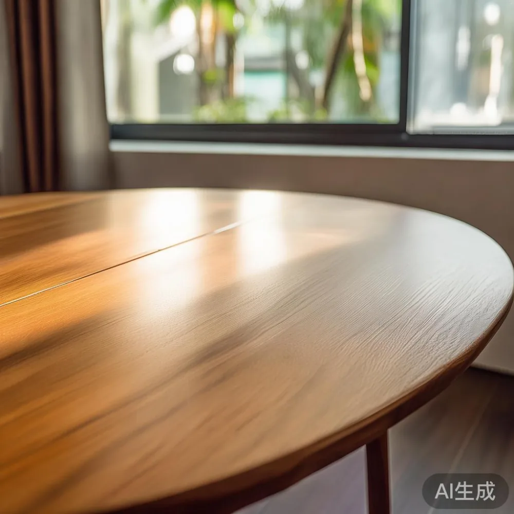 Extendable dining table with leaves open in HDB flat