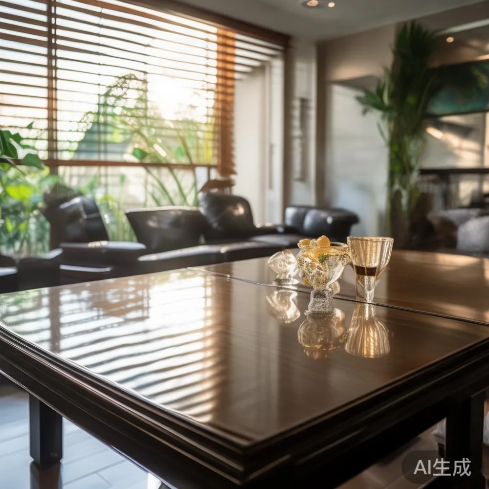 Caring for a Lacquered Extendable Table in Singapore's Tropical Climat — in a sunlit Singapore HDB living room, morning l