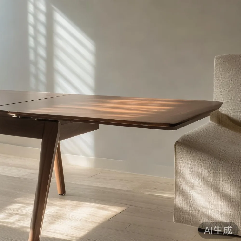 How to Care for a Lacquered Extendable Table in Singapore's Tropical C — staged against a plain wall with a linen sofa ne