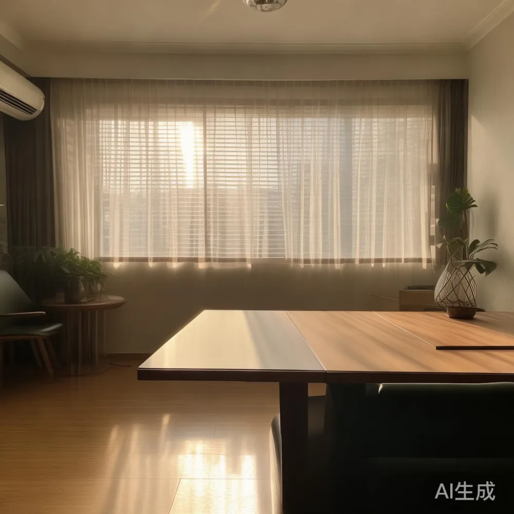 How Humidity in Southeast Asia Affects Wood Furniture (And What to Do  — in a sunlit Singapore HDB living room, morning l