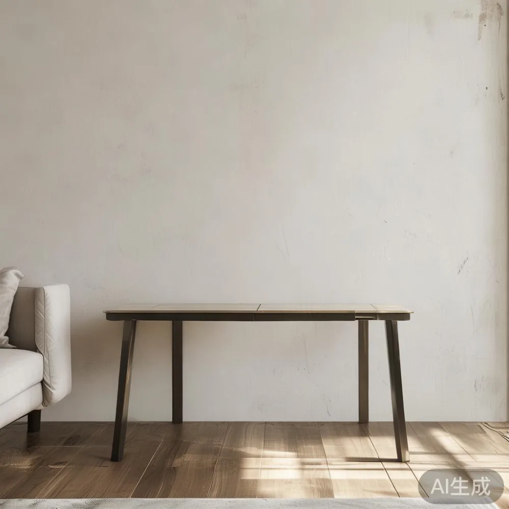 Humidity in Southeast Asia and Your Extendable Table: A Buyer's Guide  — staged against a plain wall with a linen sofa ne