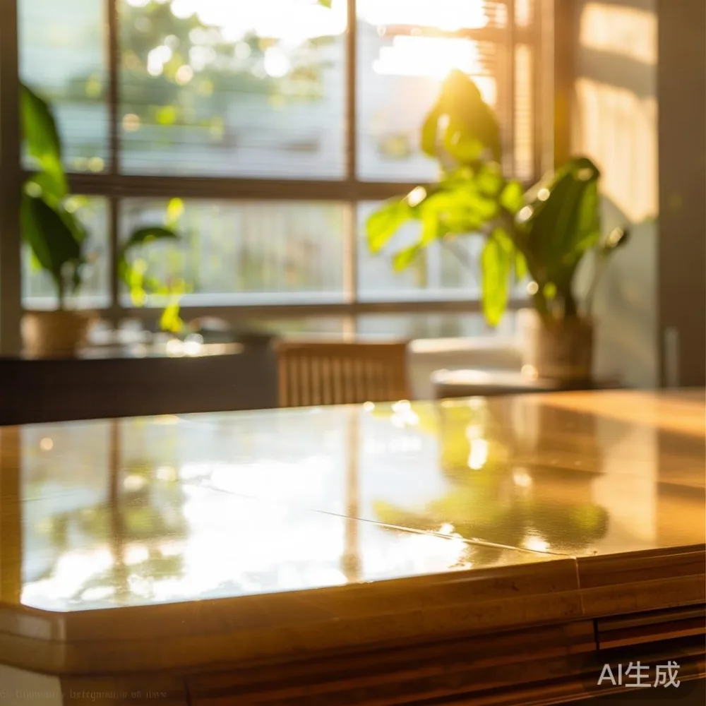 Caring for a Lacquered Extendable Table in a Tropical Climate: A Singa — in a sunlit Singapore HDB living room, morning l