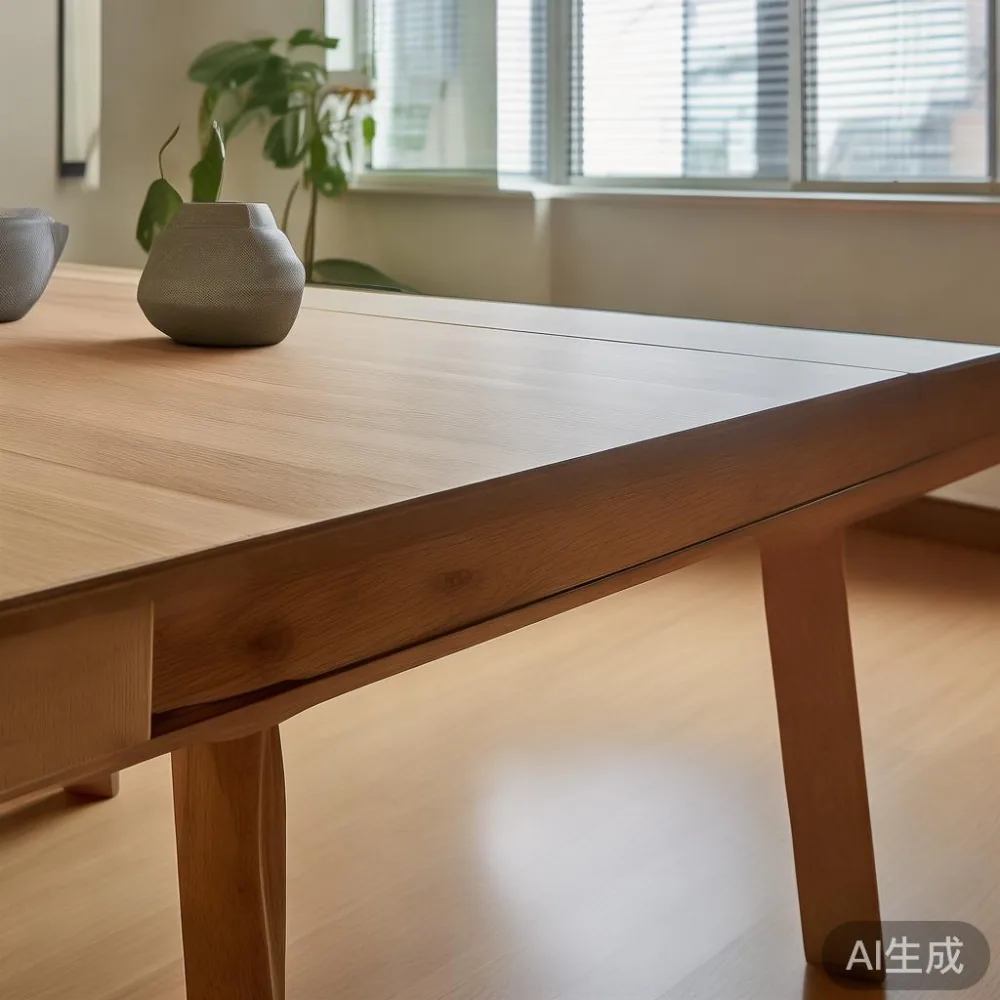 Choosing the Right Extendable Table Size for a Singapore HDB Living Ro — detail of the base and leg construction on a bed