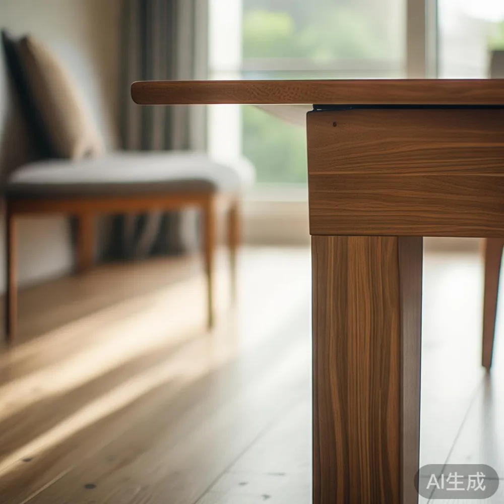 Veneer vs Solid Wood Dining Table in Singapore: A Real 5-Year Cost Bre — detail of the base and leg construction on a bed