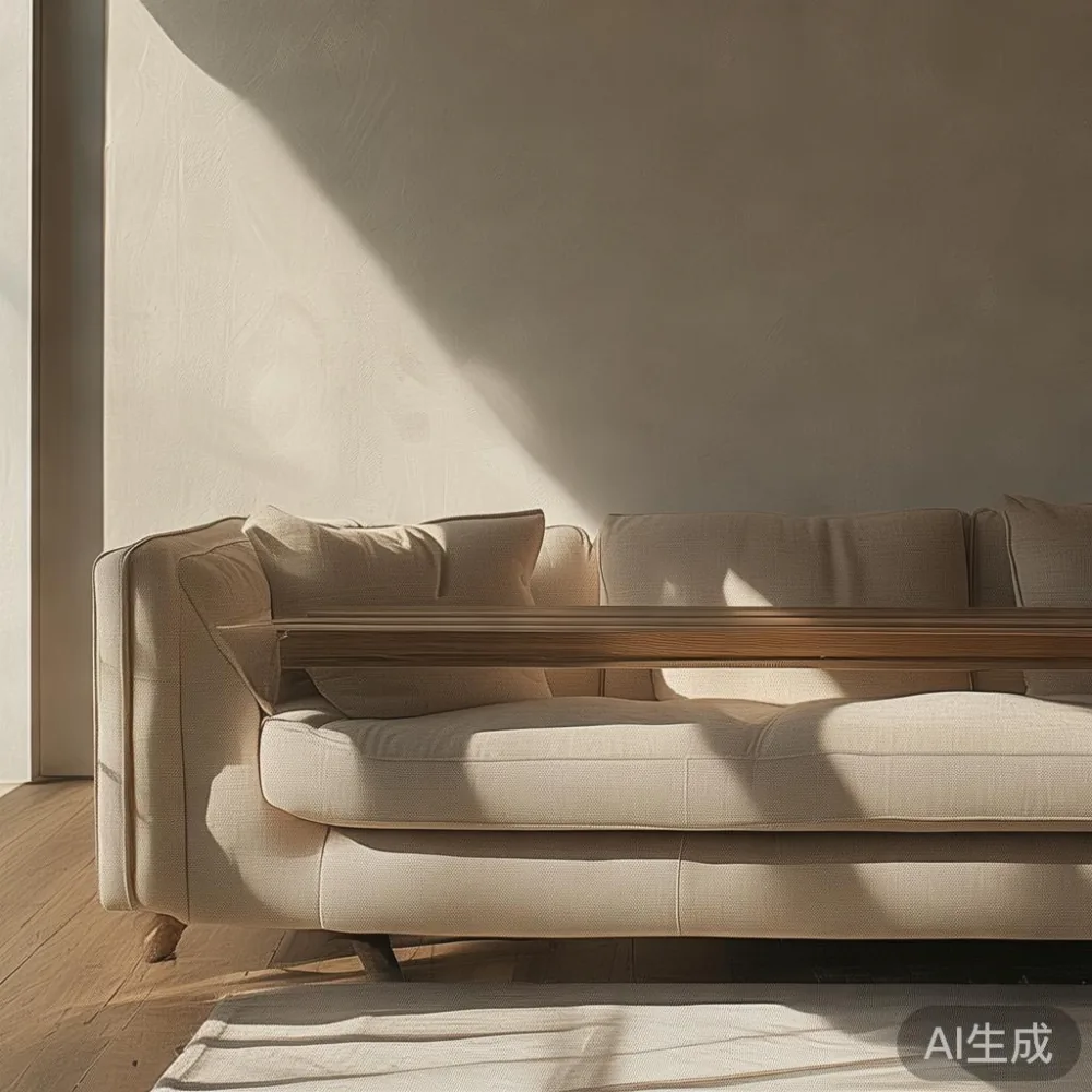 What to Check Before You Buy a Sofa You Cannot Sit On — staged against a plain wall with a linen sofa ne